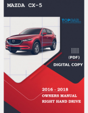  2016 - 2018 MAZDA CX-5 OWNERS MANUAL RHD AND LHD